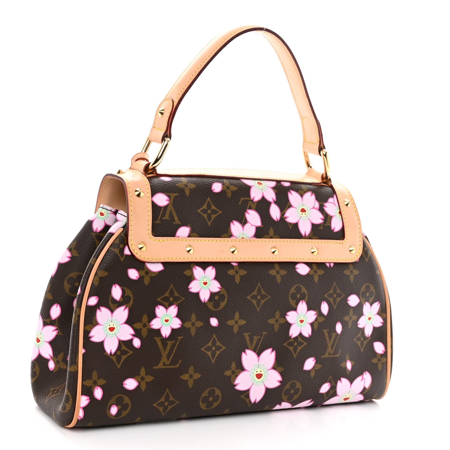 Monogram Cherry Blossom Sac Retro Bag Brown