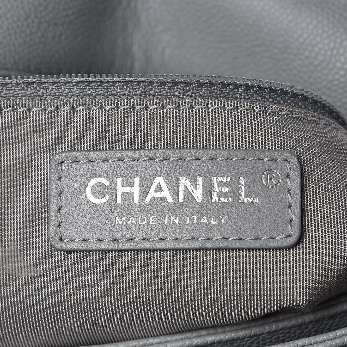 Caviar Quilted Large Urban Companion Flap Grey