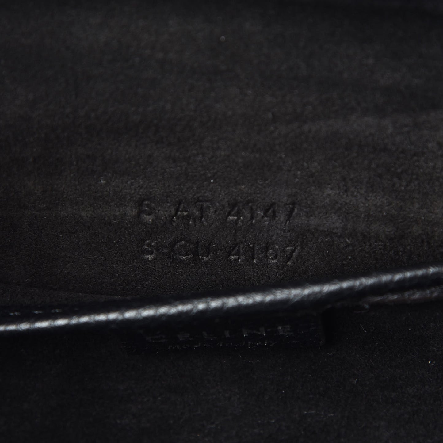 Drummed Calfskin Nano Luggage Black