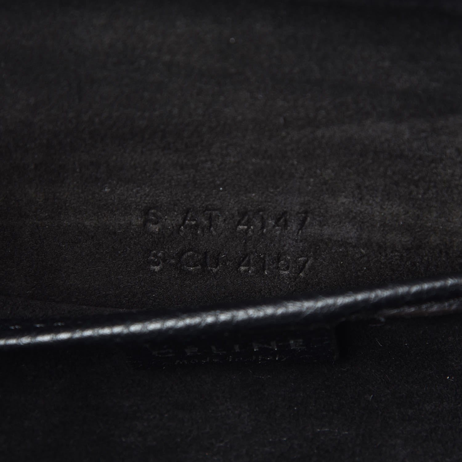 Celine Drummed Calfskin Nano Luggage Black 7 of 16