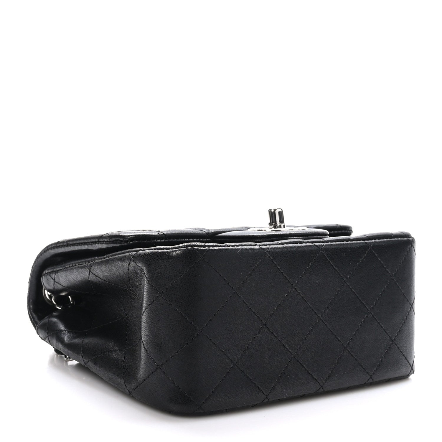 Chanel Lambskin Quilted Mini Square Flap Black 4 of 10