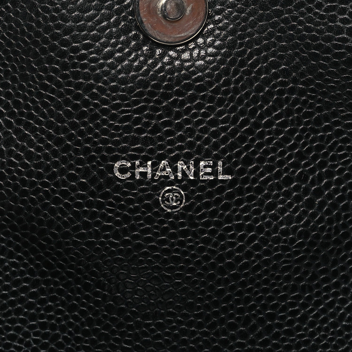 Chanel Caviar Half Moon Wallet On Chain WOC Black 6 of 12