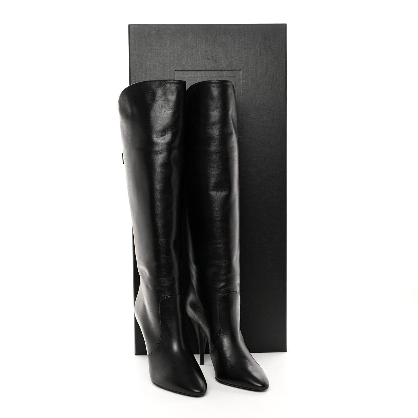 Lambskin Koller 110 Tall Boots 40.5 Black