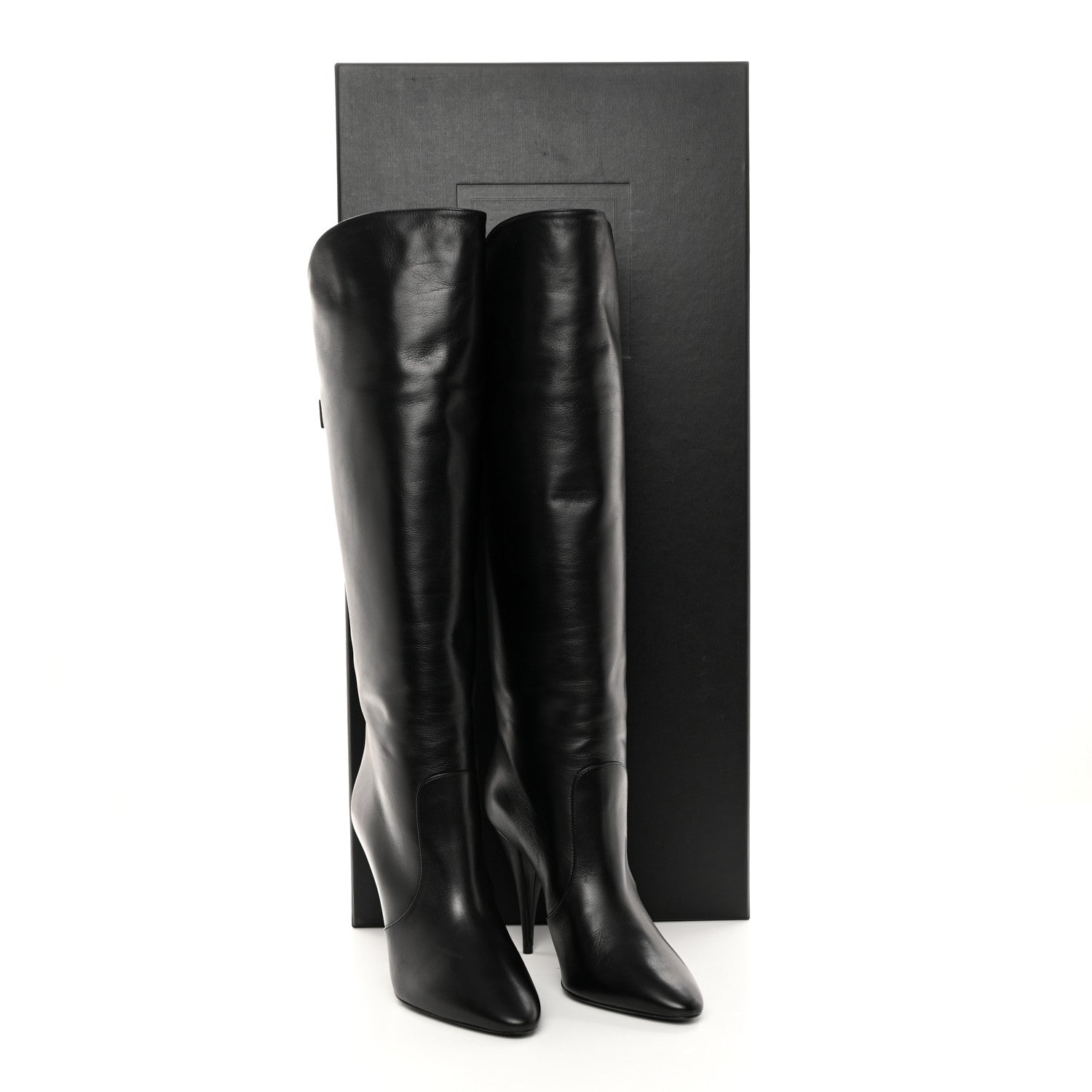 Saint Laurent Lambskin Koller 110 Tall Boots 40.5 Black 11 of 11