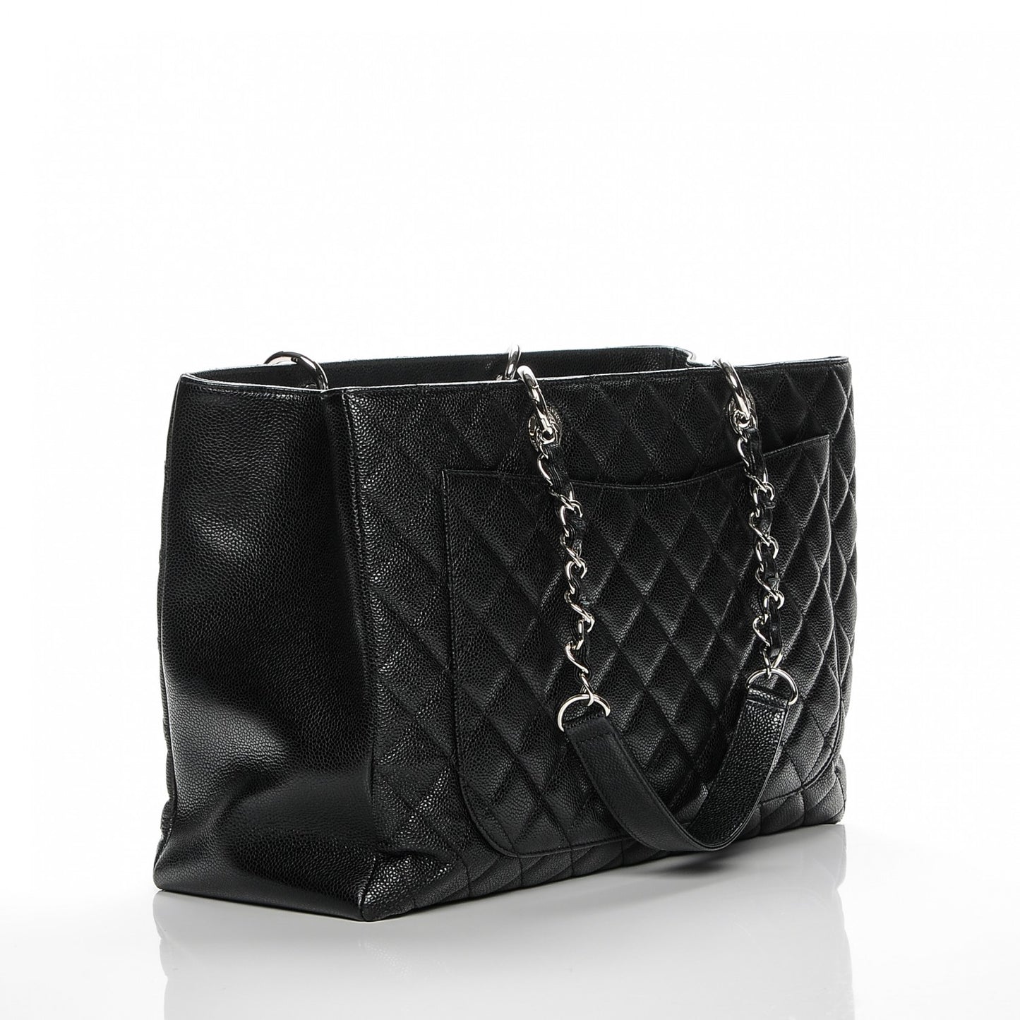Caviar Quilted XL Grand Shopping Tote GST Black