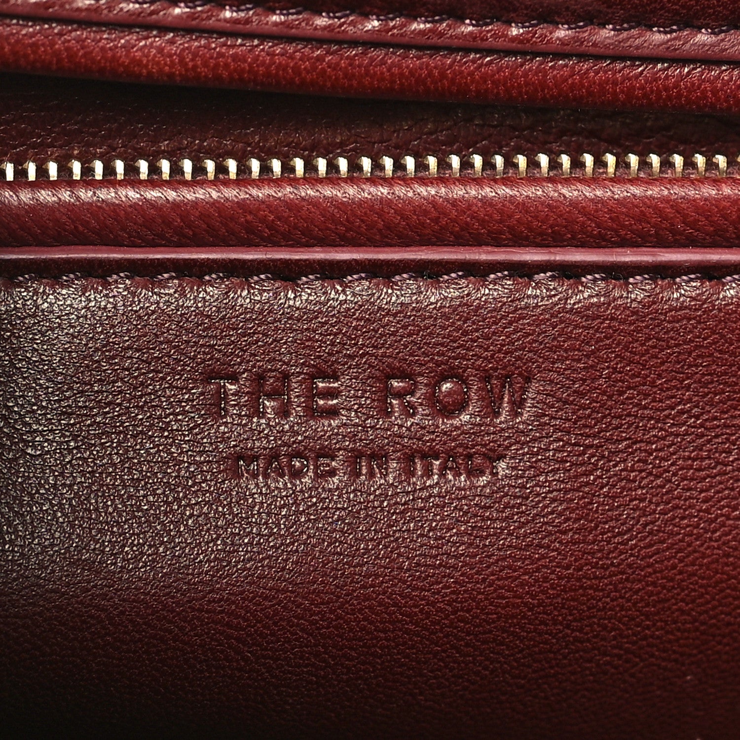 The Row Saddle Calfskin Sienna Shoulder Bag Burgundy 5 of 8
