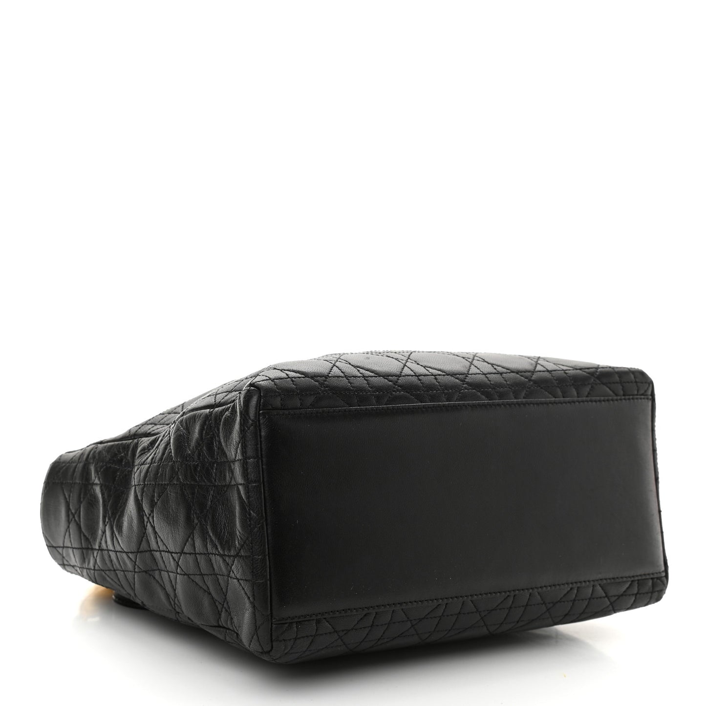 Lambskin Cannage Medium Lady Dior Black