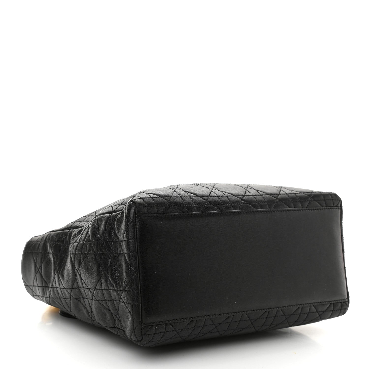 Christian Dior Lambskin Cannage Medium Lady Dior Black 3 of 10