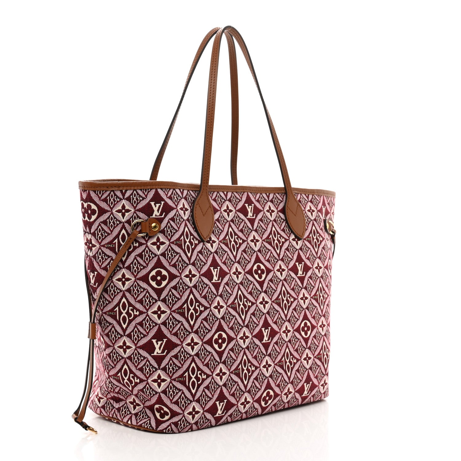 Louis Vuitton Jacquard Since 1854 Neverfull MM Bordeaux 3 of 9