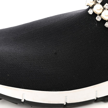 Jimmy Choo Knit Crystal Verona Sneaker 39.5 Black 9 of 9