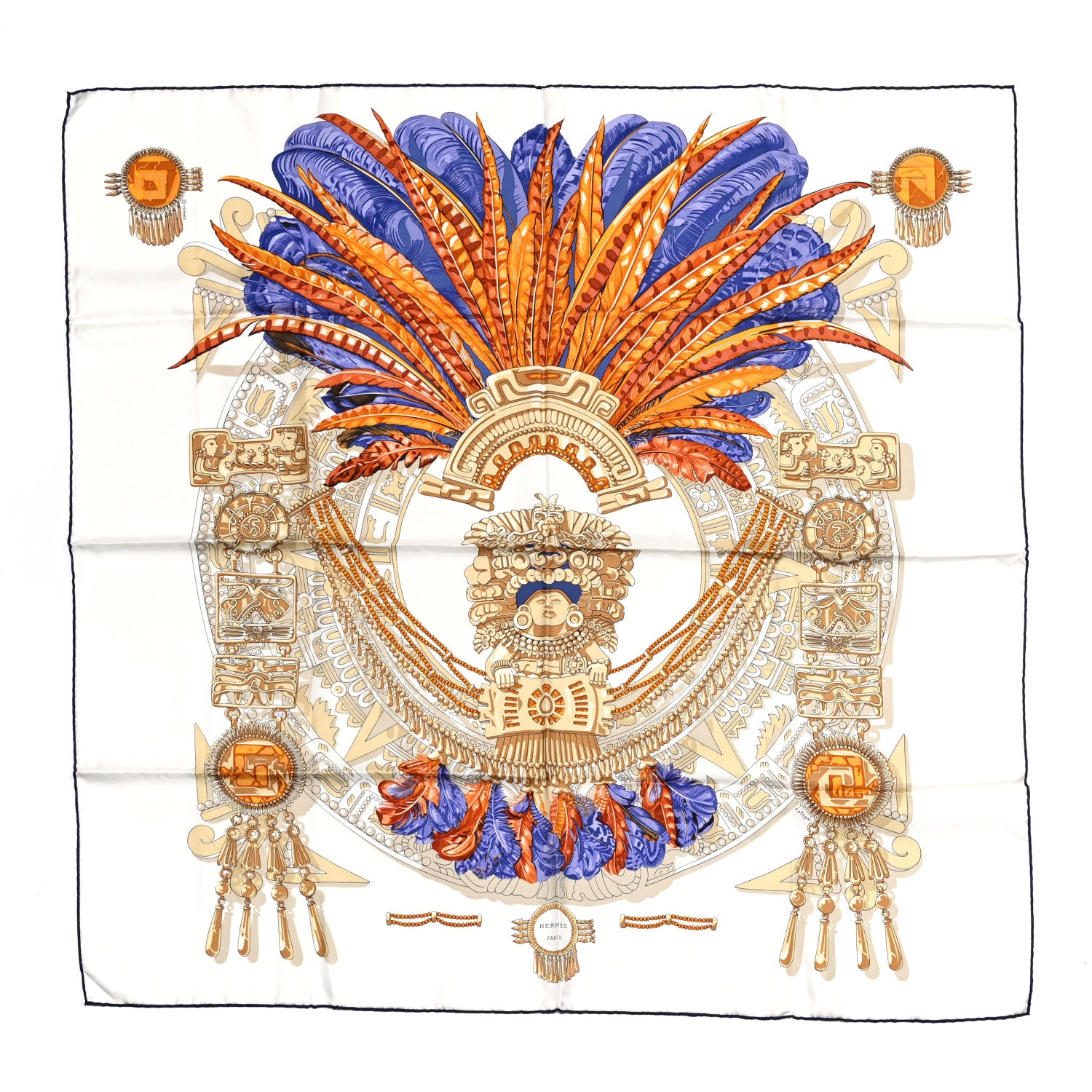 Hermes Silk Mexique Scarf 90 1 of 6