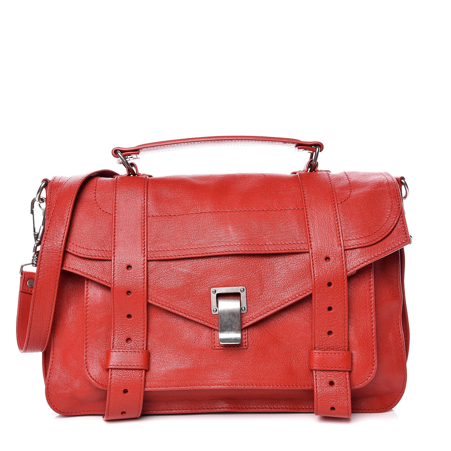 Lambskin Medium PS1 Satchel Brick