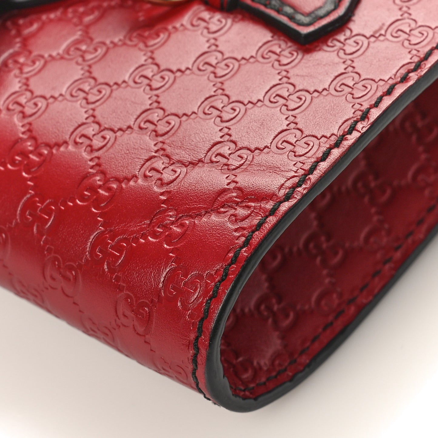 Soft Microguccissima Mini Emily Chain Shoulder Bag Rosso
