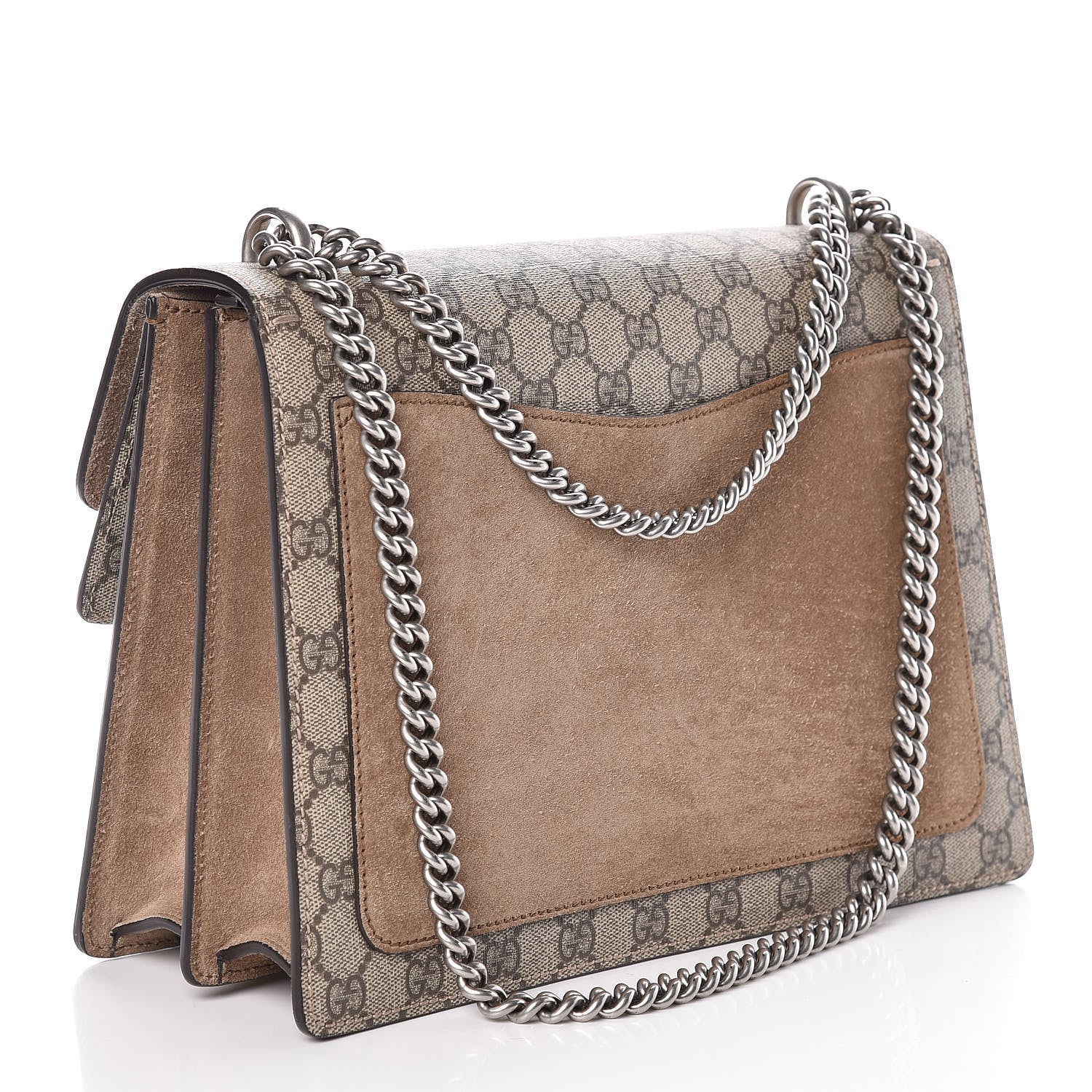 Gucci GG Supreme Monogram Medium Dionysus Shoulder Bag Taupe 3 of 9