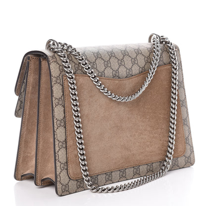 Gucci GG Supreme Monogram Medium Dionysus Shoulder Bag Taupe 3 of 9