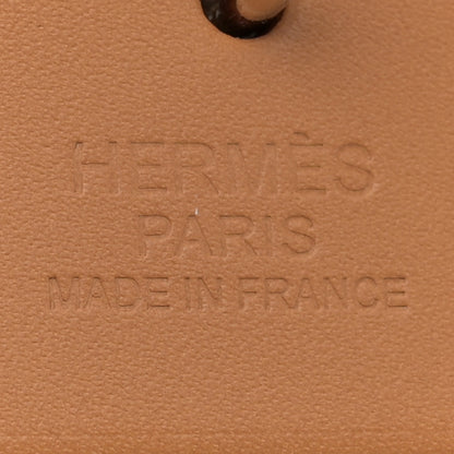 Hermes Toile Militaire Vache Hunter Laque Herbag Zip Retourne PM 31 Beton Naturel Sable Nata 7 of 13