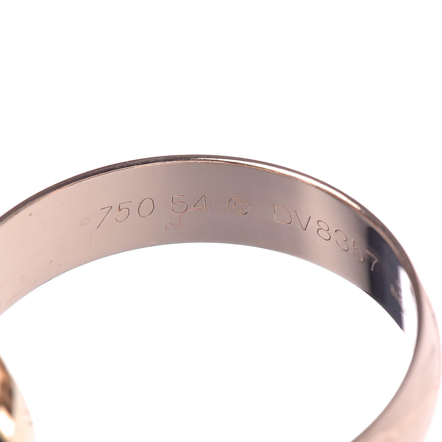 Cartier 18K Pink Yellow White Gold Large Trinity Ring 54 7 4 of 6