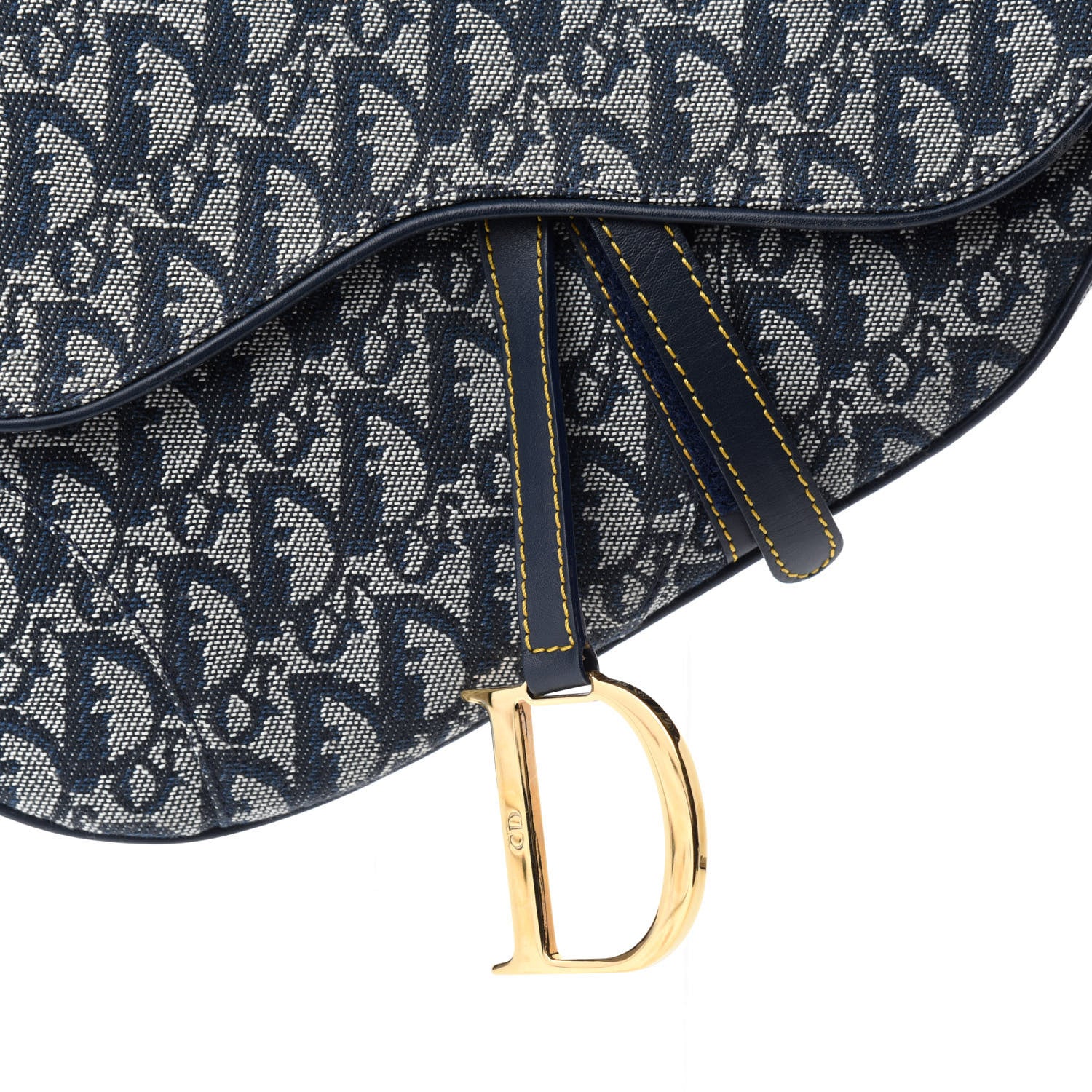 Christian Dior Monogram Saddle Bag Blue 10 of 10