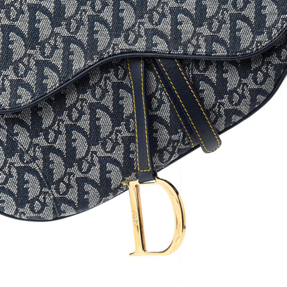 Christian Dior Monogram Saddle Bag Blue 10 of 10