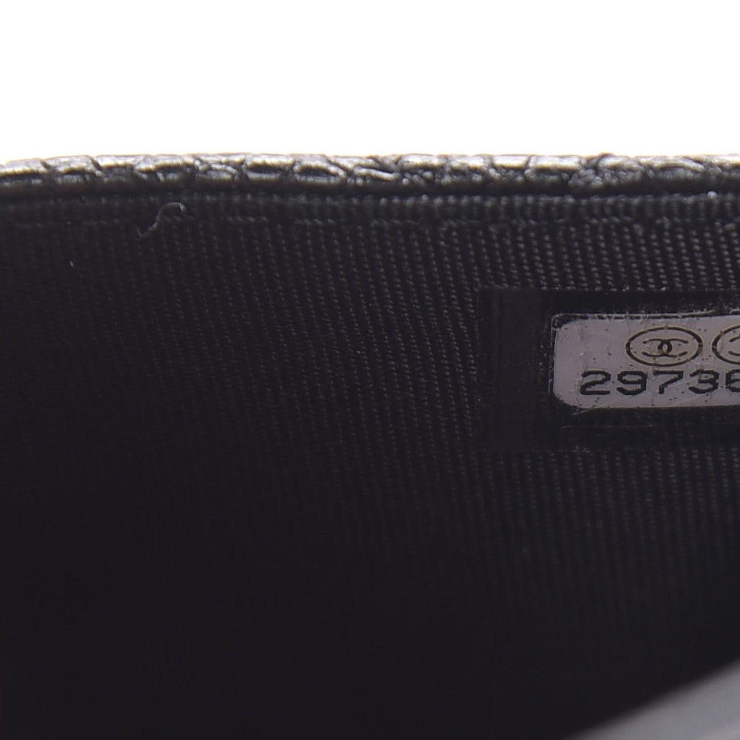 Caviar Quilted Incognito Flap Card Holder Black