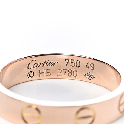 Cartier 18K Pink Gold 3.5mm LOVE Wedding Band Ring 49 4.75 4 of 4
