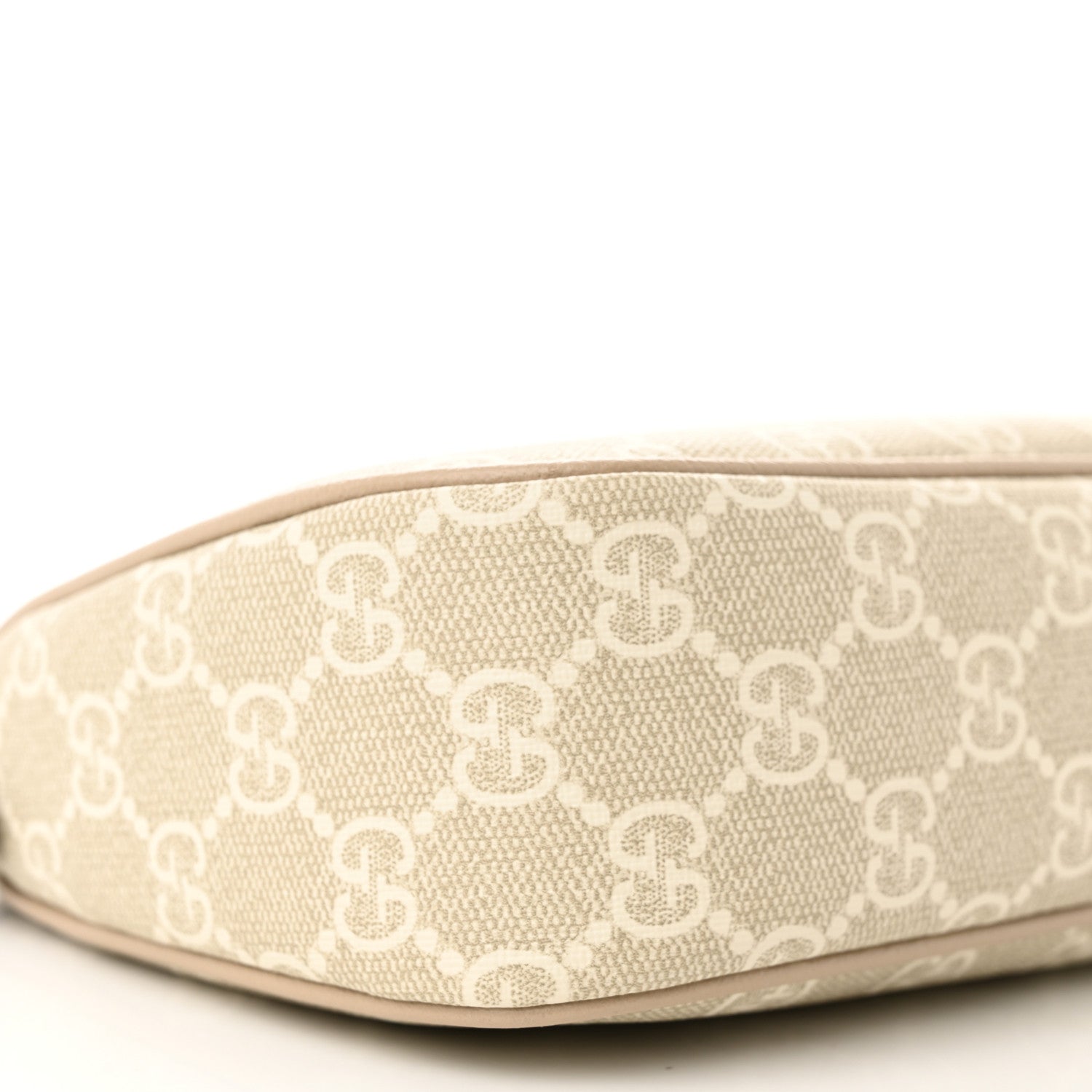Gucci GG Supreme Monogram Textured Dollar Calfskin Small Ophidia Hobo Beige Mystic White Oatmeal 9 of 11