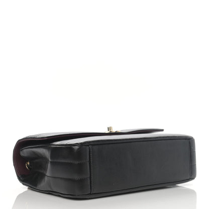 Chanel Shiny Lambskin Chevron Quilted Miroir Black 4 of 14