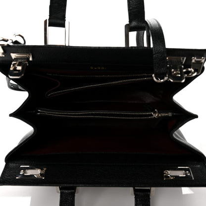 Gucci Grainy Calfskin Small Zumi Top Handle Bag Black 4 of 9