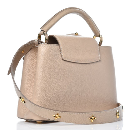 Louis Vuitton Taurillon Mechanical Flowers Smile Capucines BB Beige 3 of 8