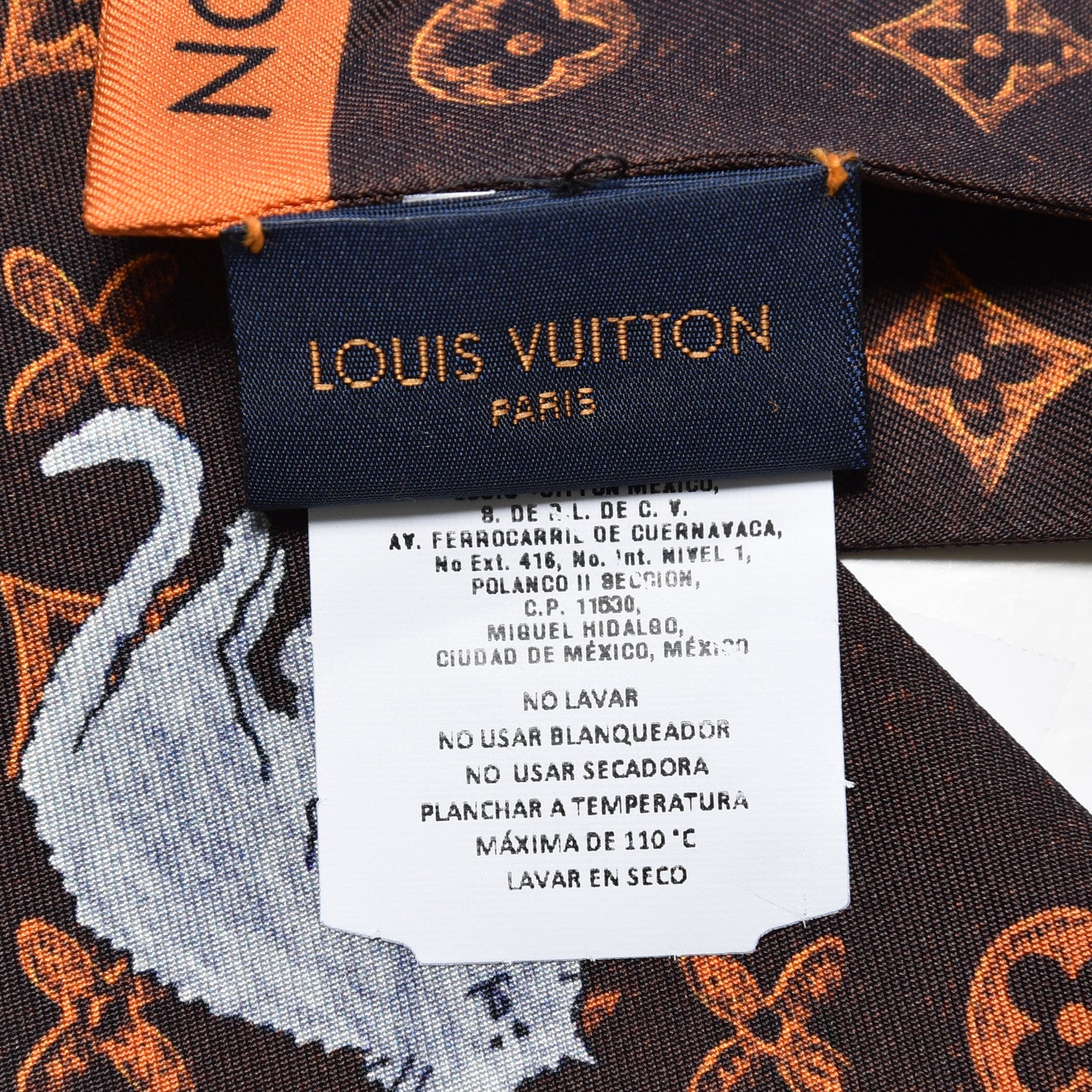 Louis Vuitton Silk Catogram Classic Bandeau Marron 3 of 5