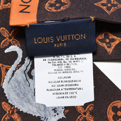 Louis Vuitton Silk Catogram Classic Bandeau Marron 3 of 5