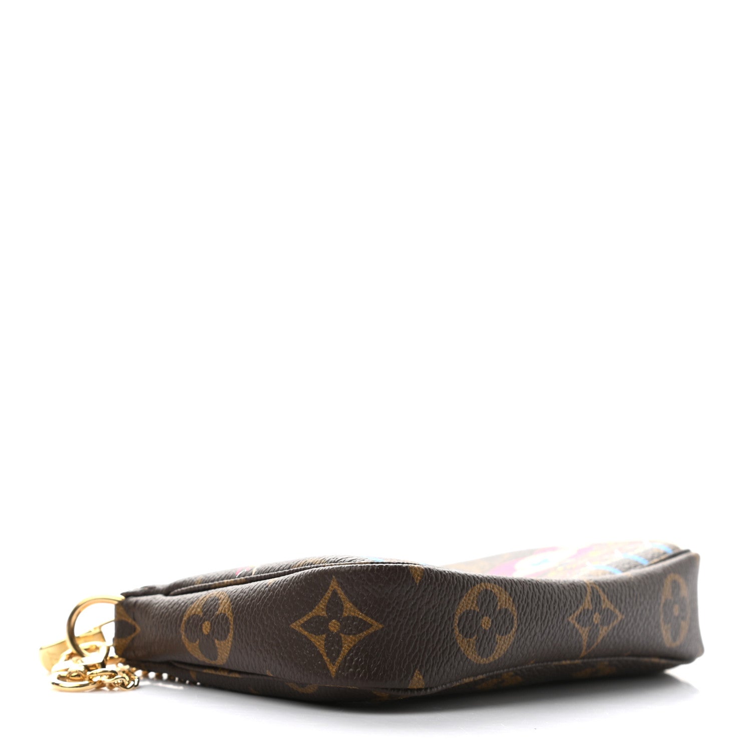 Louis Vuitton Monogram 2020 Christmas Animation Roller Coaster Mini Pochette Accessories Pivoine 4 of 8