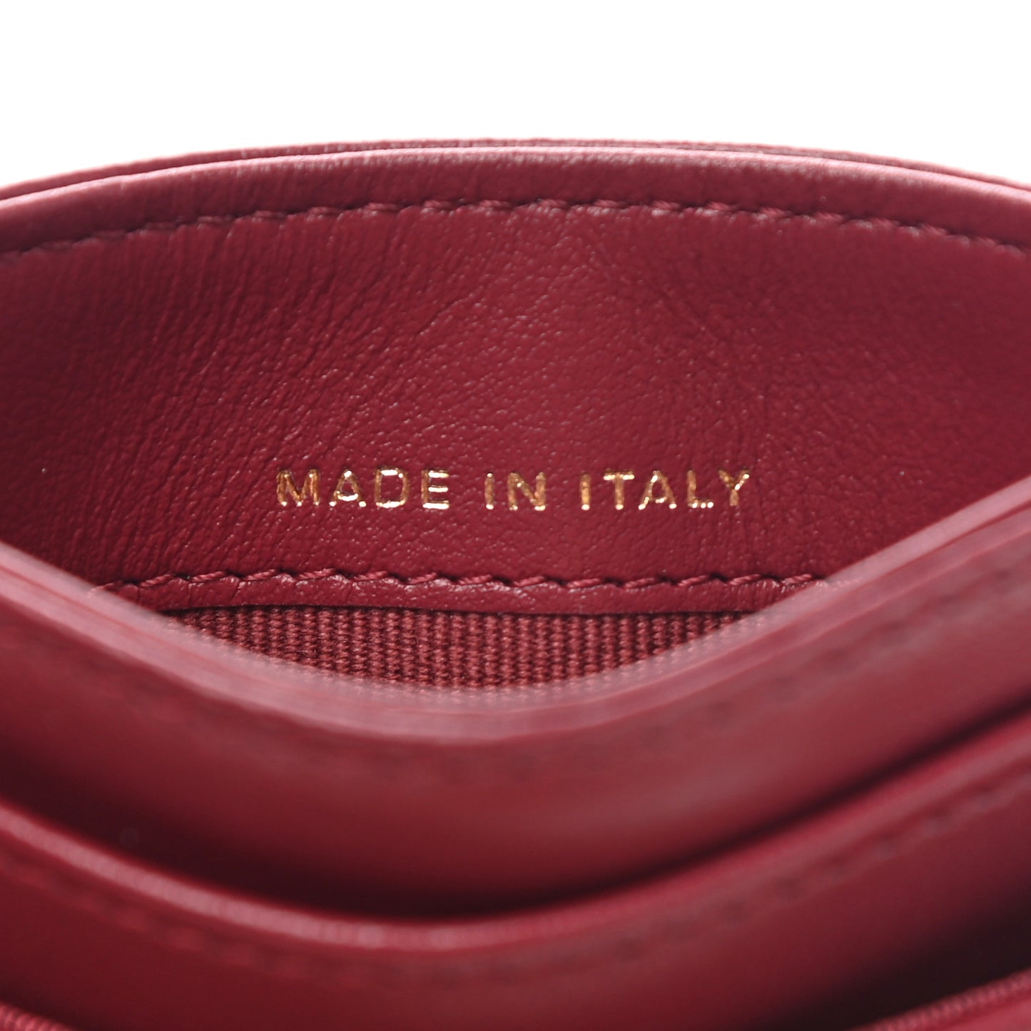 Lambskin Quilted Chanel 19 Card Holder Red