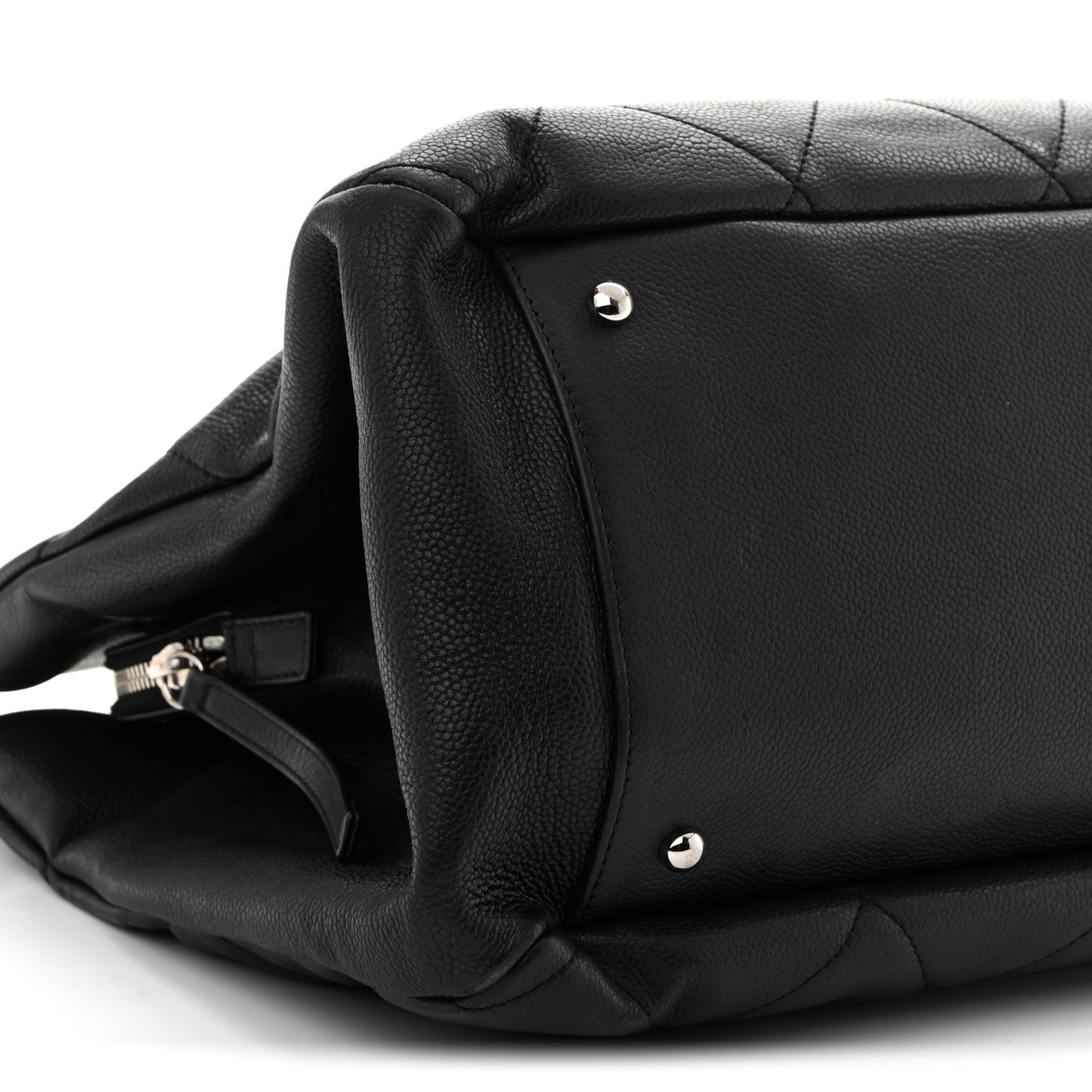 Caviar Quilted Timeless CC XL Shopping Tote Black
