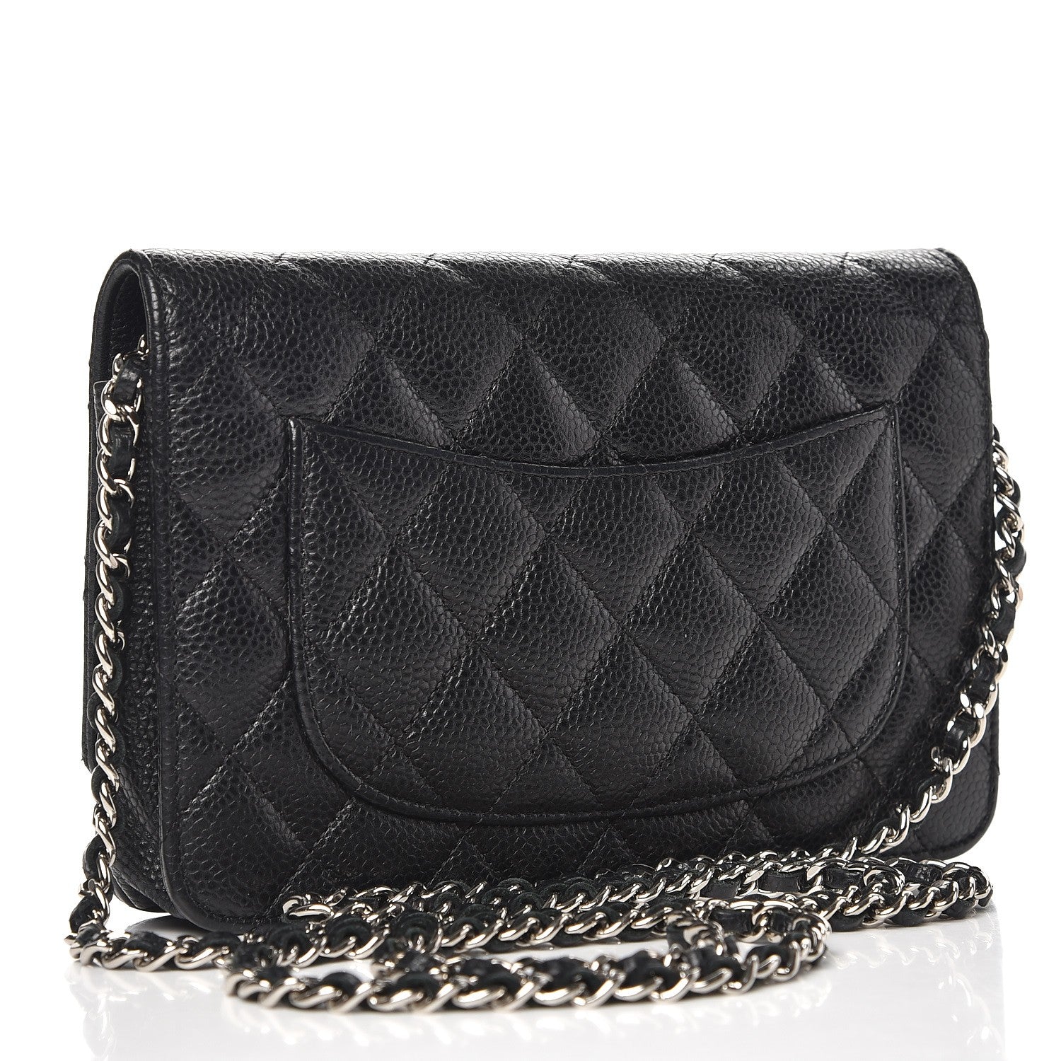 Chanel Caviar Quilted Wallet On Chain WOC Black 3 of 12