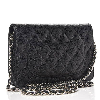 Chanel Caviar Quilted Wallet On Chain WOC Black 3 of 12