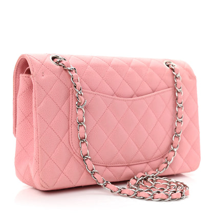 Chanel Caviar Quilted Medium Double Flap Pink 2 of 11