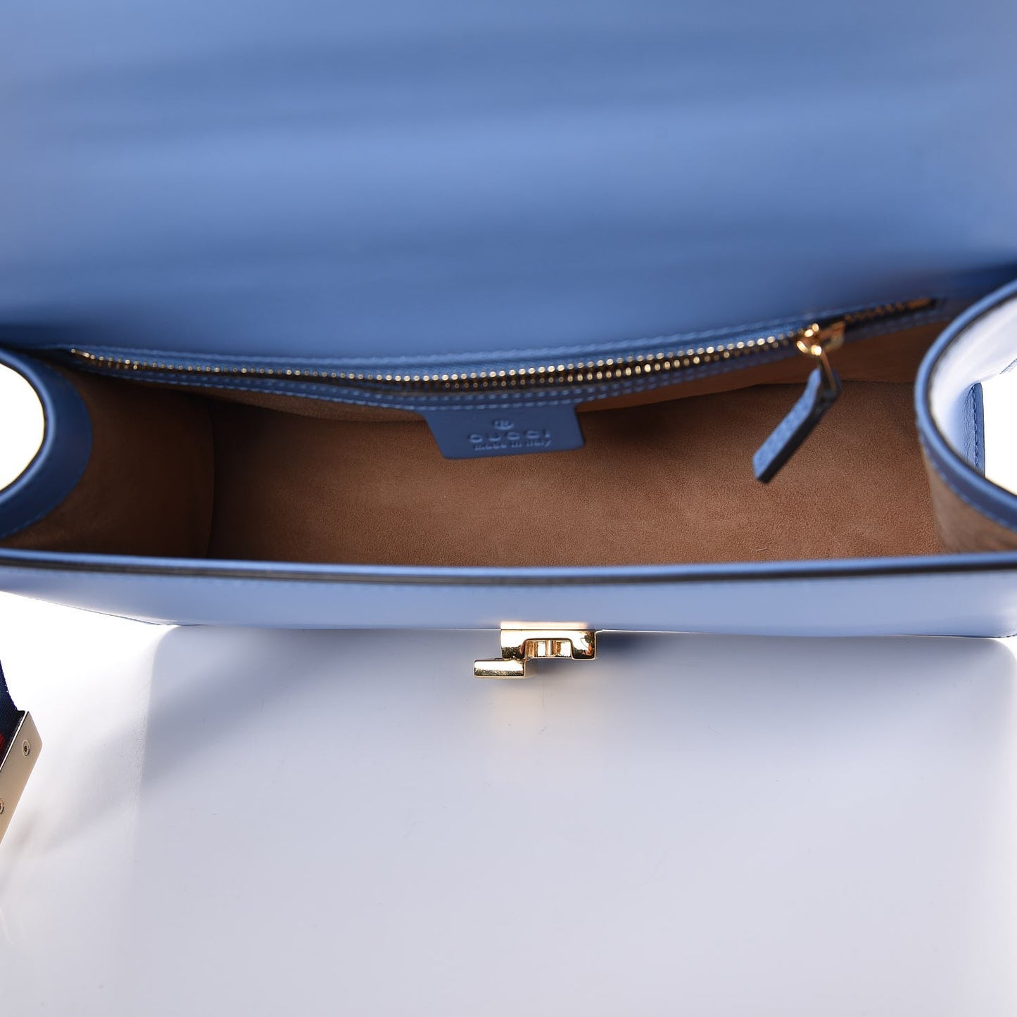 Calfskin Small Sylvie Shoulder Bag Clear Sky Blue