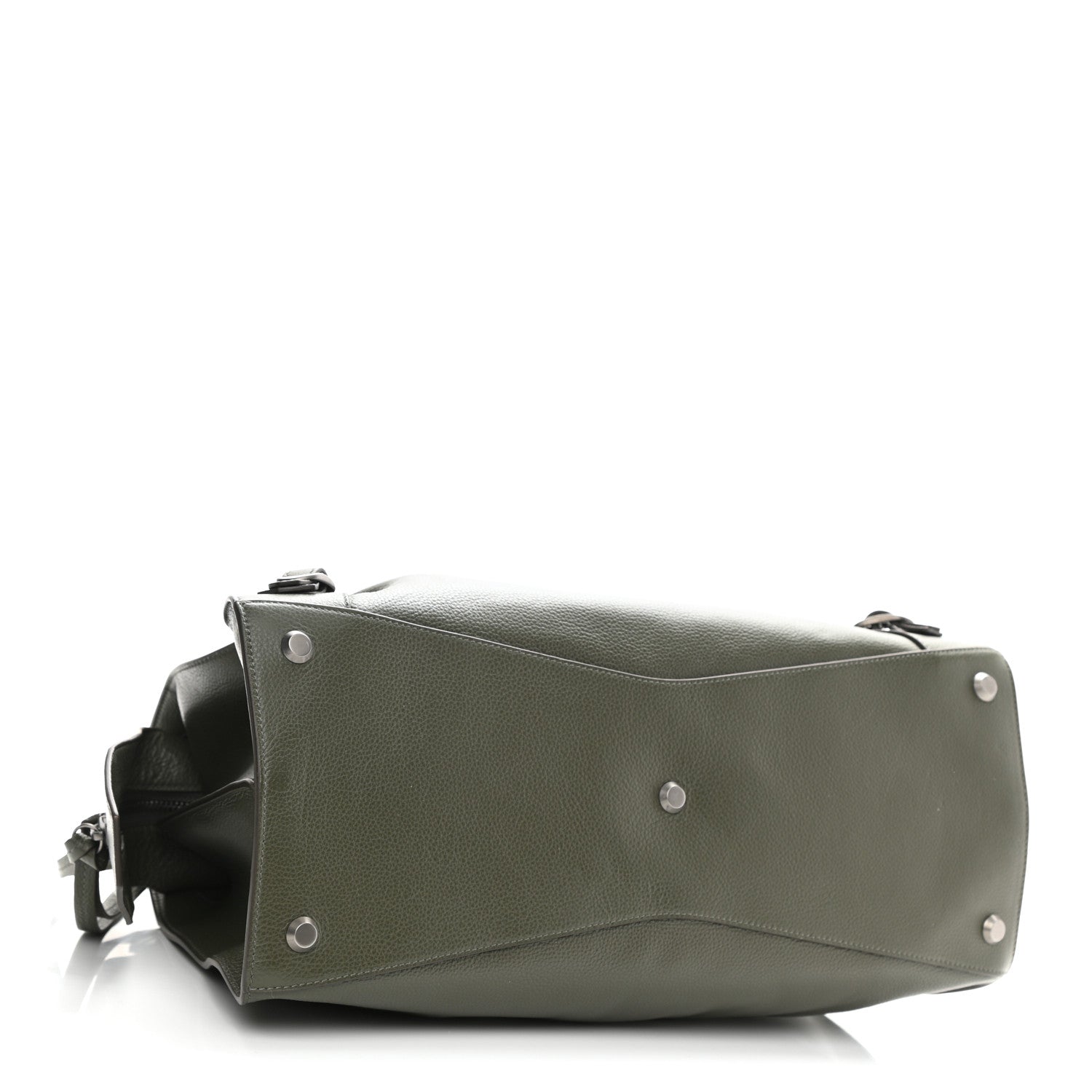 Balenciaga Grained Calfskin Neo Classic Silver Hardware Medium City Khaki 4 of 9