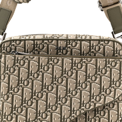 Christian Dior Oblique Saddle Triple Pouch Green 9 of 11