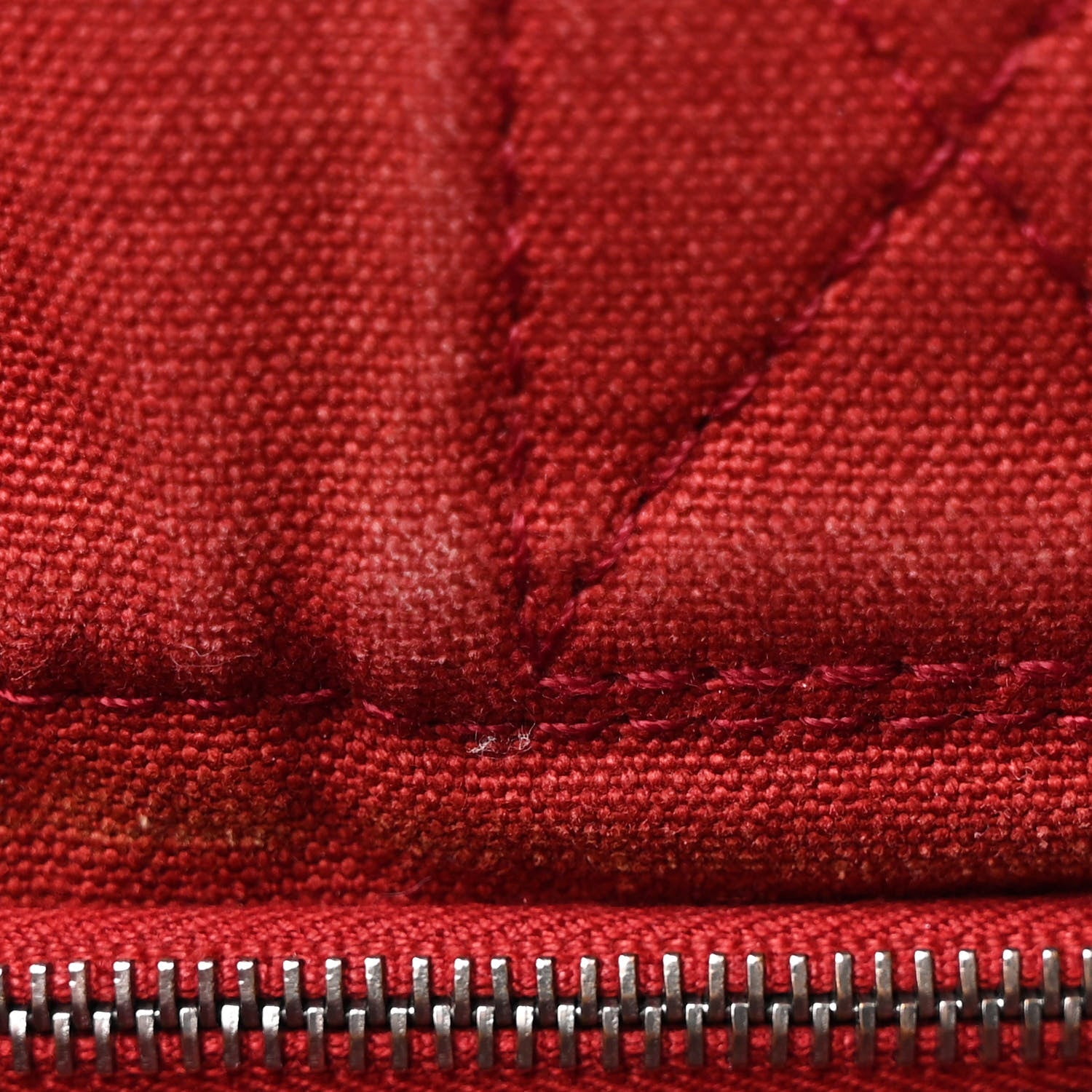 Hermes Canvas Tout Fourre PM Red 12 of 15