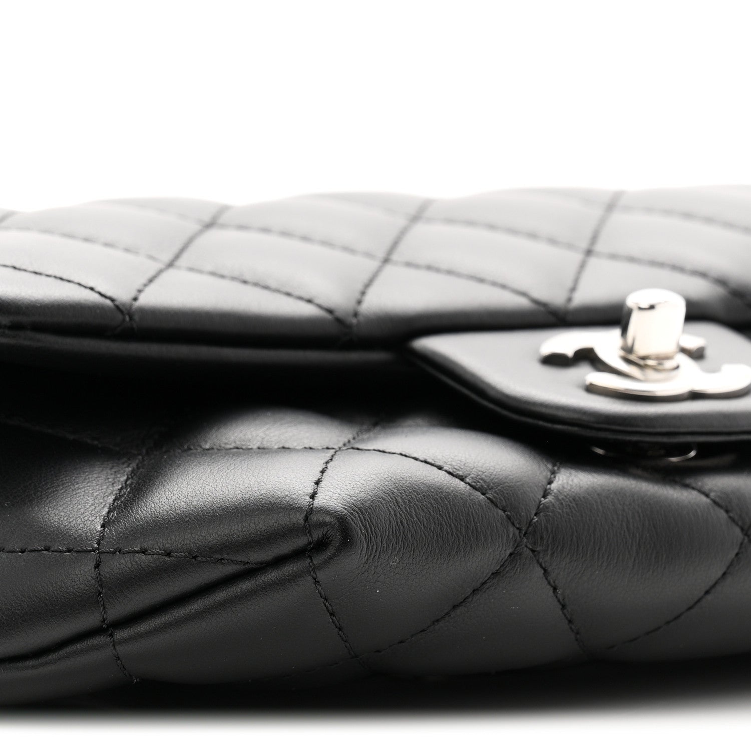 Chanel Calfskin Quilted CC Uniform Flap Belt Bag Black 10 of 11
