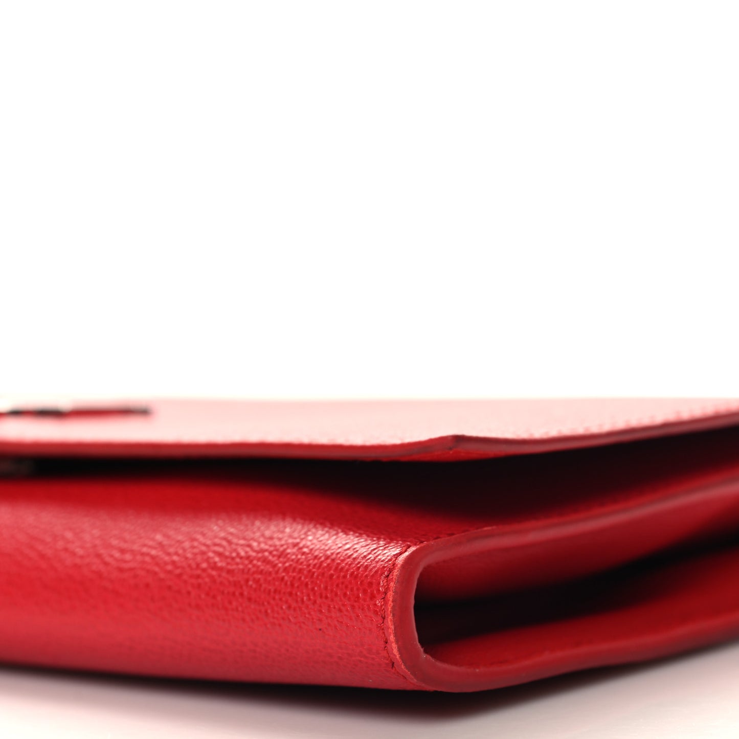 Calfskin Insignia Pouch Red