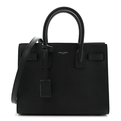 Saint Laurent Grained Calfskin Baby Sac De Jour Black 1 of 13