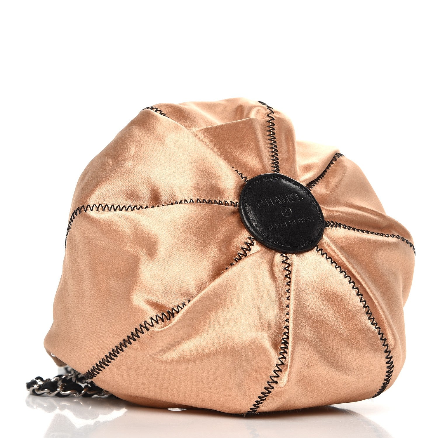 Chanel Lambskin Satin Reversible Mini Sac Cordon Black 8 of 12