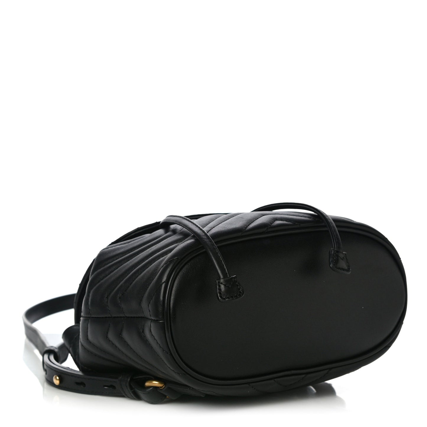 Calfskin Matelasse GG Marmont Flap Backpack Black