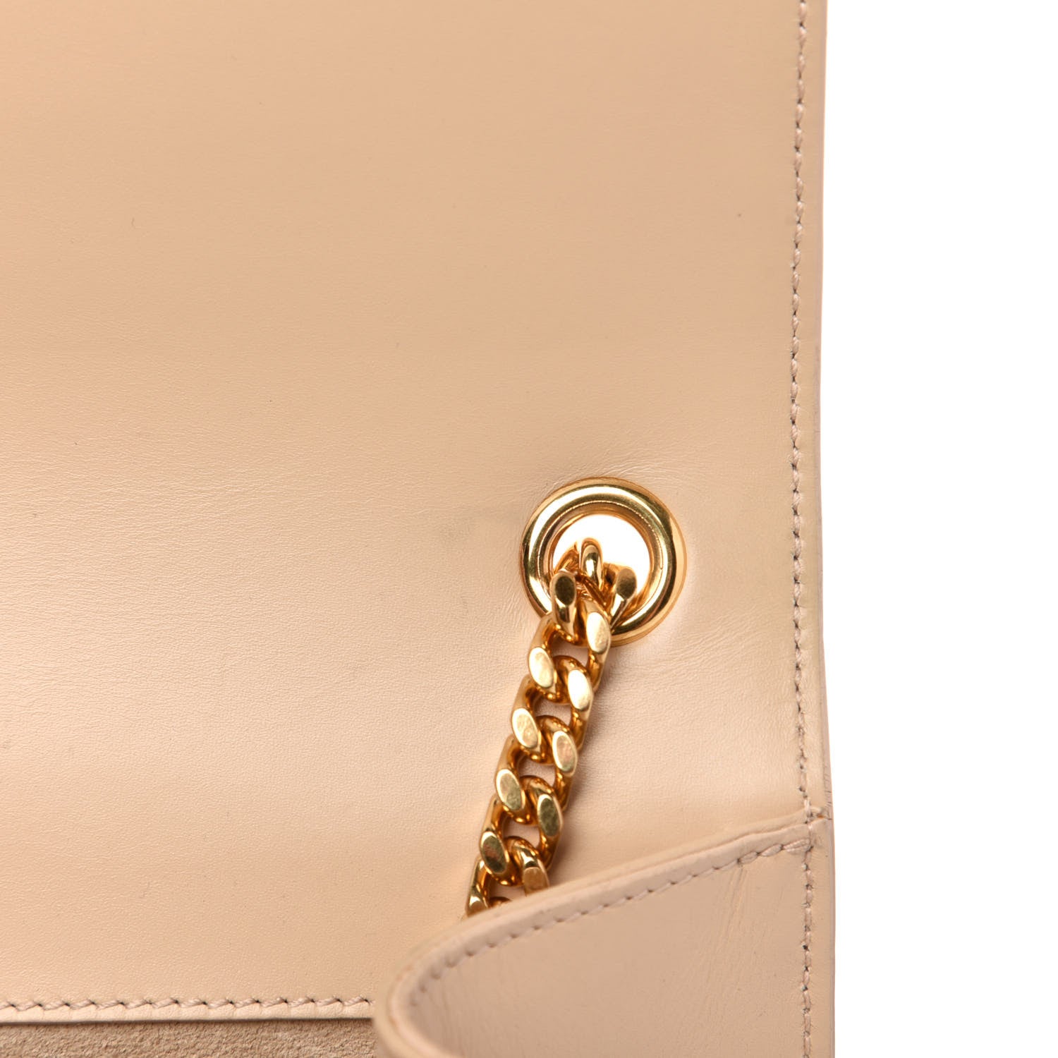 Saint Laurent Smooth Calfskin Medium Classic Monogram Kate Tassel Satchel Nude Powder 10 of 13