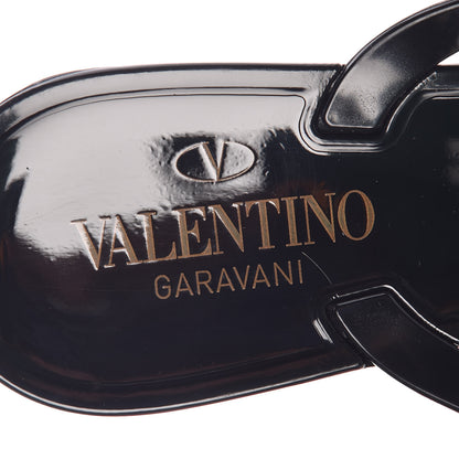Valentino Garavani PVC Jelly Rockstud Bow Thong Sandals 39 Black 6 of 8