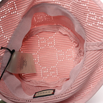 Gucci Cotton Crochet GG Monogram Bucket Hat M Pink 7 of 9