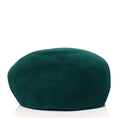 Gucci Velvet Beret Hat Green 3 of 7